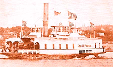 Athens, New York Ferry on Hudson River around 1925