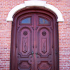 Exterior Mahogany Italianate Door Added by the Nichols or Coffins