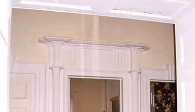 Anthony Rutgers Livingston House Door Frame with Acanthus Leaf Pattern