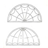 Early nineteenth century architectural pattern for Federal Style fanlight.
