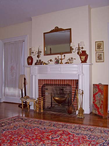 Colonial Revival Fireplace installed in the second floor bedroom addition to the Anthony Rutgers Livingston House by the Hyer Family in the 1935 renovation.