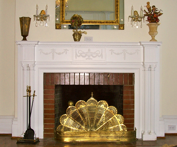 Colonial Revival Fireplace installed by Hyer Family 1930s