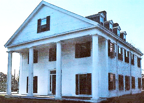 Example of Greek Revival Building with Temple-like Portico