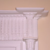 Acanthus Leaf Detail on Wood Frame above the Division between Front and Back Parlor 