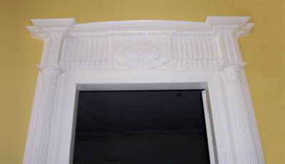 James Vanerpool House Door Frame with Acanthus Leaf Pattern, contemporary to Anthony Rutgers Livingston House