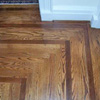 Oak Floor with inlaid Cherry installed 1935 and re-finished 2003