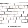 Common Bond Stretcher and Header Brick Pattern